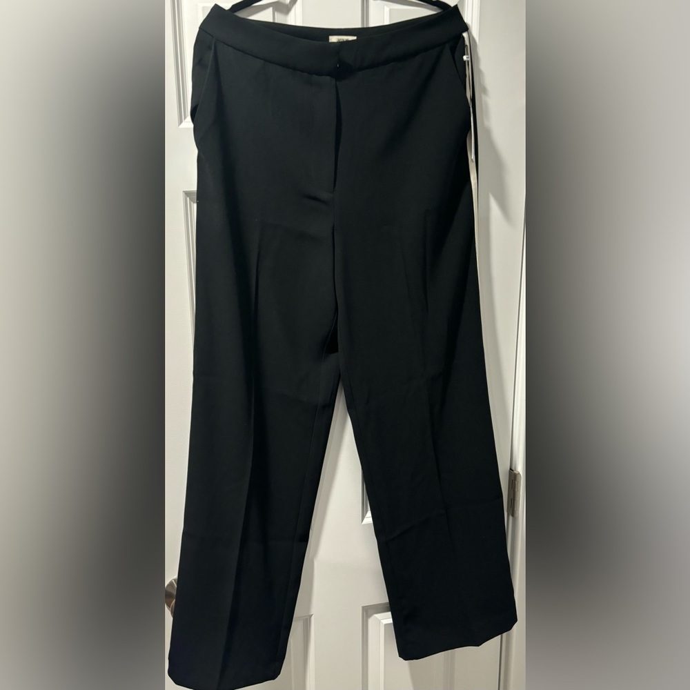 NWT- Jason Wu trousers- black with white stripe Size- 10